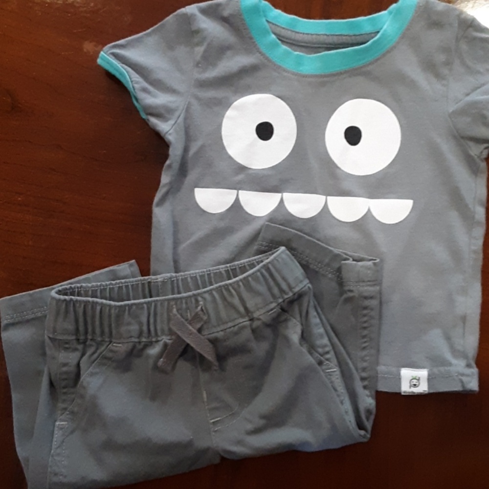 Baby shirt and pant matching set